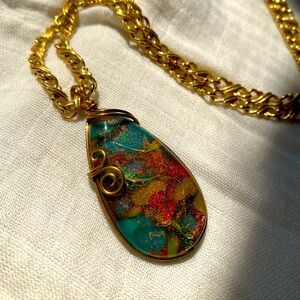 Dichroic Glass necklace